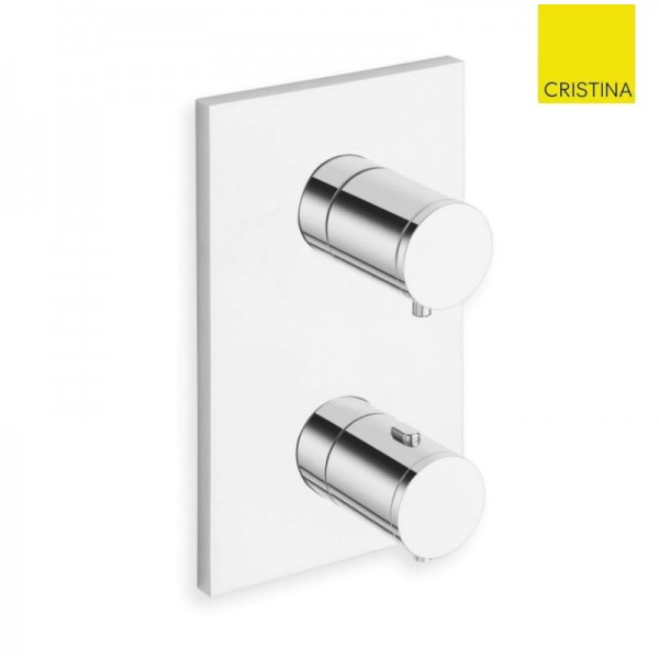 FAÇADE EXTERNE THERMOSTATIQUE TRIVERDE CHROMÉ 3 SORTIES - CRISTINA ONDYNA XT85351