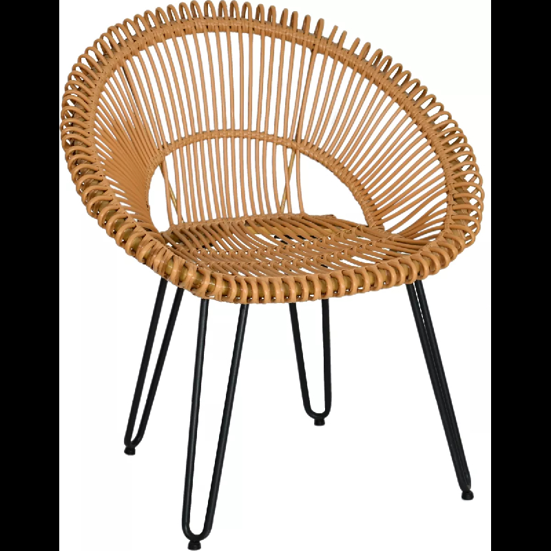 Fauteuil ALBIAS - aluminium et rotin - extérieur - 6,1 kg - 62x72x81 cm_0