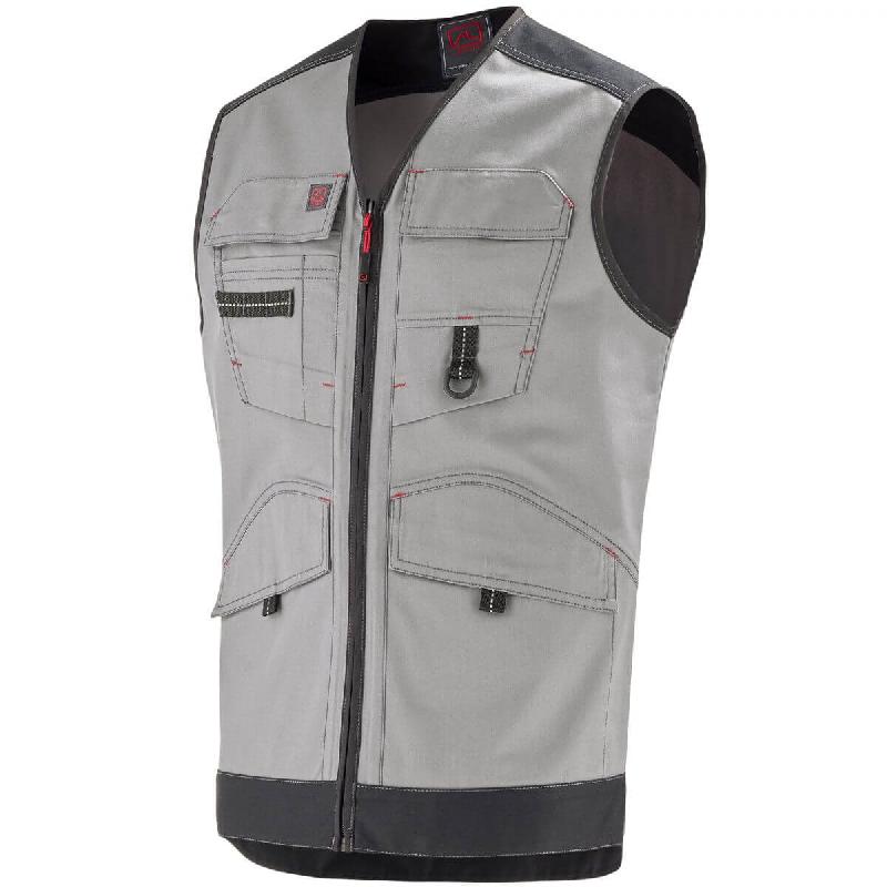 GILET DE TRAVAIL SANS MANCHEGRIS / NOIR TROWEL