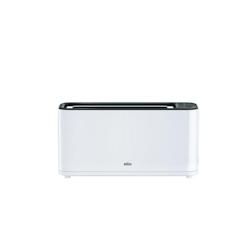 Grille pain braun purease ht 3100 1000w 1 fente extra large fonction dégivrage / réchauffage blanc - 0X23010010_0