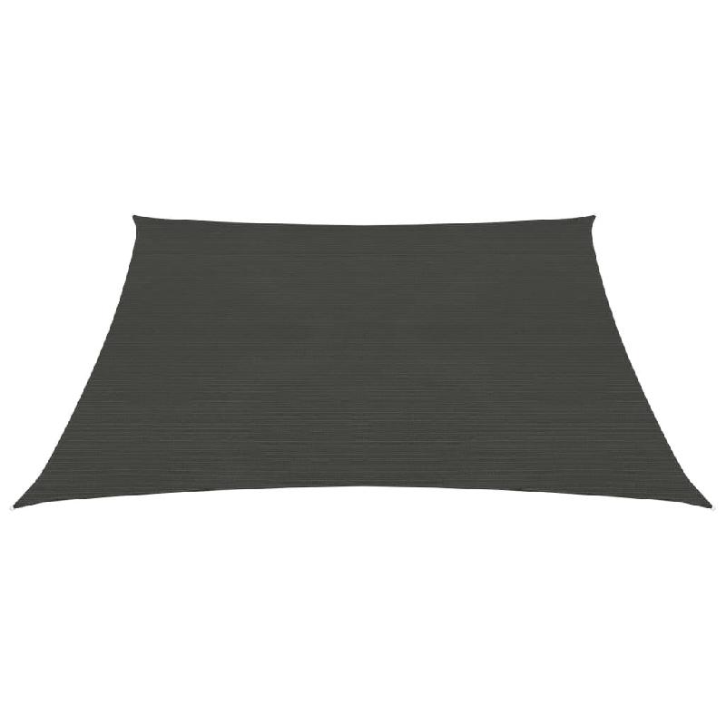 Helloshop26 - Voile toile d'ombrage parasol 160 g/m² 3 x 3 m pehd anthracite 02_0008919 - 3000478147761_0