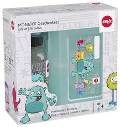 KIDS KIT GOURDE  BOÎTE À GOÛTER, MOTIF: MONSTRES
