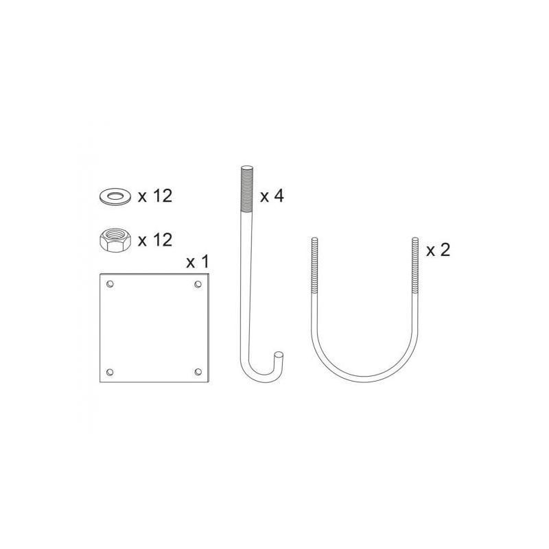 Kit de pose 202613 pour barrière tournante 203190_0