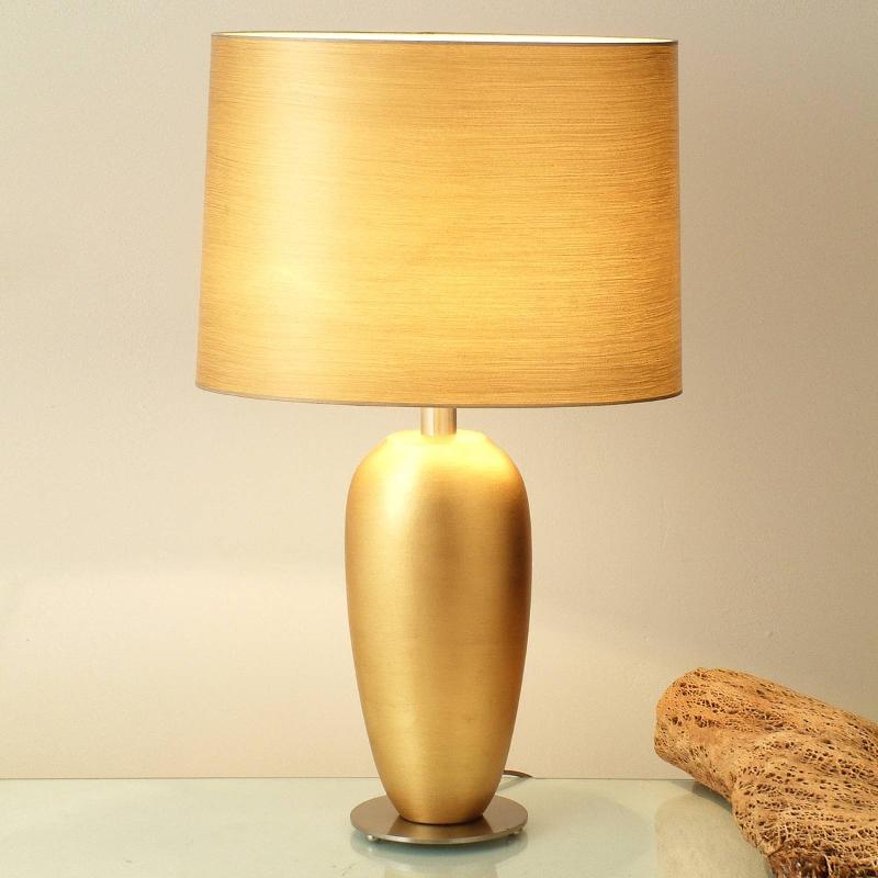 HOLLÄNDER LAMPE À POSER CLASSIQUE EPSILON DORÉE, HAUT. 65 CM