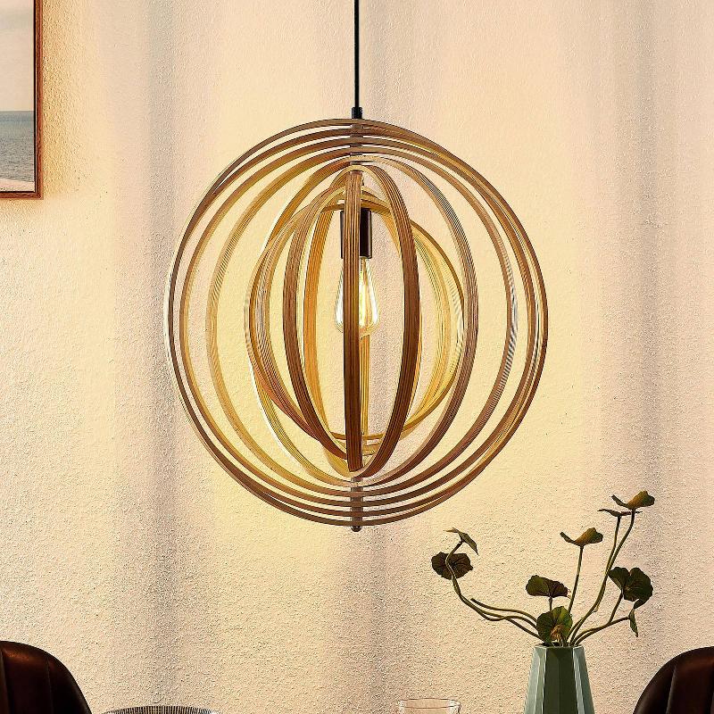 LINDBY TIAGON SUSPENSION ANNEAUX STRATIFIÉ NATUREL