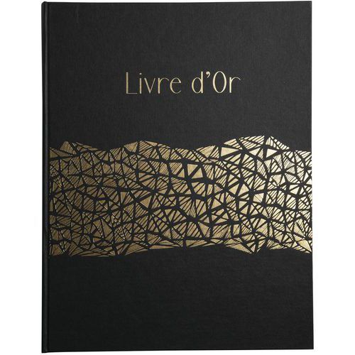 LIVRE D'OR DE 100 PAGES OR 27X22CM ARAMY - EXACOMPTA
