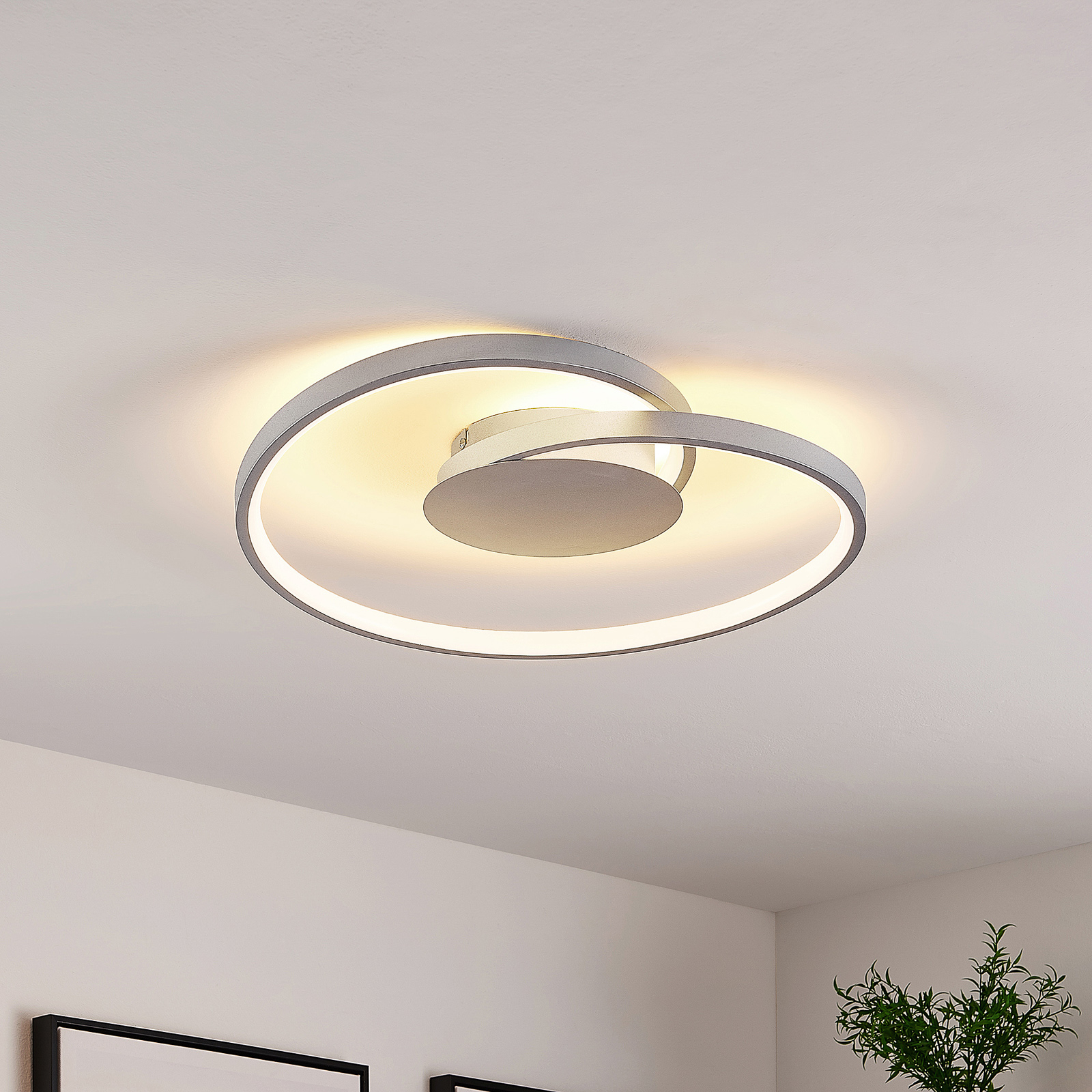 LUCANDE PLAFONNIER LED ENESA, Ø 46 CM, 2.700 K, INTENSITÉ VARIABLE