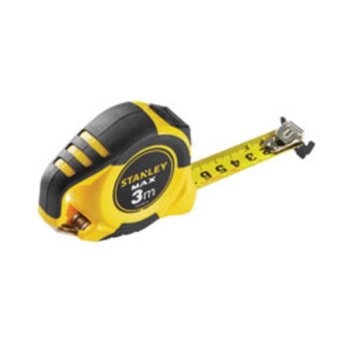 MÈTRE RUBAN DOUBLE MARQUAGE - 3M X 19MM - CORPS NYLON - BOUTON VERROUILLAGE - AIMANT