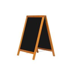 METRO PROFESSIONAL Panneau de trottoir, bois de pin/métal, 55 x 56 x 82 cm, teck - marron multi-matériau 4337255234833_0