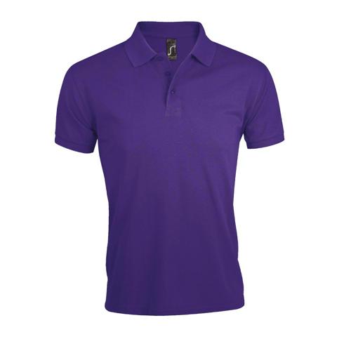 POLO PERSONNALISABLE HOMME PRIME EN POLYESTER VIOLET FONCE