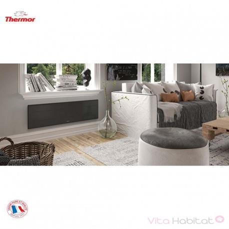 RADIATEUR ÉLECTRIQUE ALUMINIUM THERMOR OVATION 3 GRIS ARDOISE 750W PLINTHE 450204