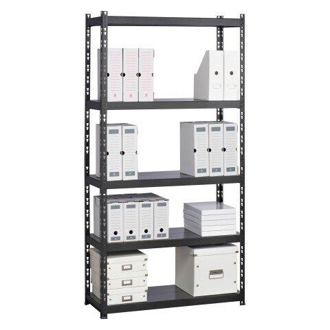 RAYONNAGE CONCEPTO H 195 CM - TABLETTES MÉTAL SANS REBORDS