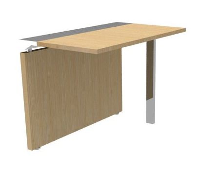 RETOUR POUR BUREAU XO CHÊNE CLAIR L.100 CM