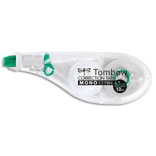 ROLLER DE CORRECTION LATERAL TOMBOW MONO YSE4 ERGONOMIQUE 4,2MM X 12M, RAPIDE, PROPRE ET PRECIS
