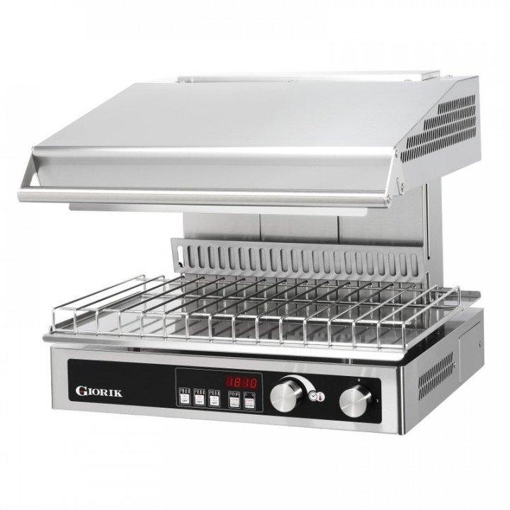 Salamandre plafond mobile PLUS, commandes électroniques, 3 foyers, surface de cuisson 560 x 358 mm, compatible GN 1/1 avec maint_0