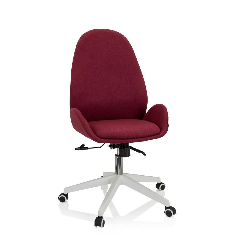 Siège de bureau / Siège pivotante AVEA I tissu bordeaux hjh OFFICE - rouge polyester 729435_0