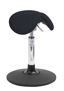 Siège selle ergonomique - Dalton Flexmatic Sway - Tissu 3D noir - Marque Rolléco_0