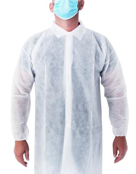 Sur-blouse à usage unique BLO3000 - non-tissé, légère, emballage individuel_0