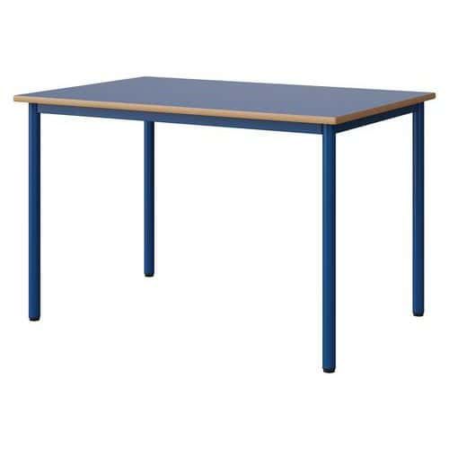 TABLE MALIBU 120X80 T6 4P STRA ALAISÉ BLEU U525/BLEU 5005 - MANUTAN EXPERT