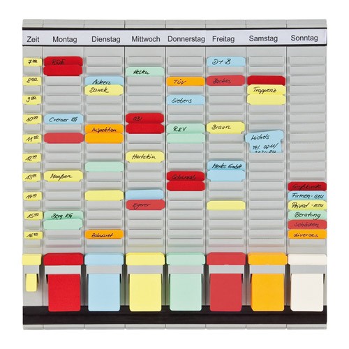 Tableau planning à fiches en t - franken - 7 modules - 473 x 490 mm_0