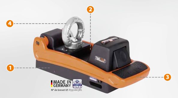 TML 250 - Électroaimant de levage Alfra avec boulon à oeillet fixe - Capacité de charge maxi. : 250 kg_0