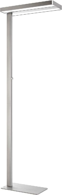 UNILUX Lampadaire à éclairage double Lixus, à LED, coloris gris métal - métal 400079771_0