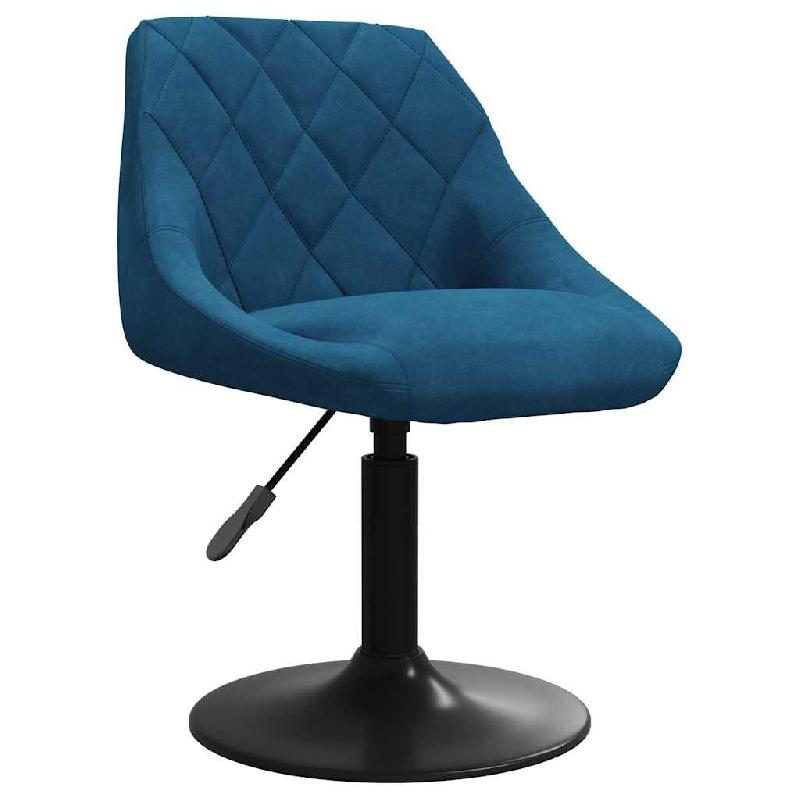 VidaXL Chaise De Salle à Manger Bleu Velours - bleu 3088817_0