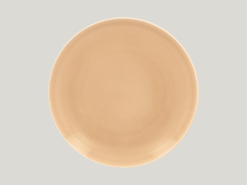 ASSIETTE COUPE PLATE ROND BEIGE PORCELAINE Ø 29 CM VINTAGE RAK