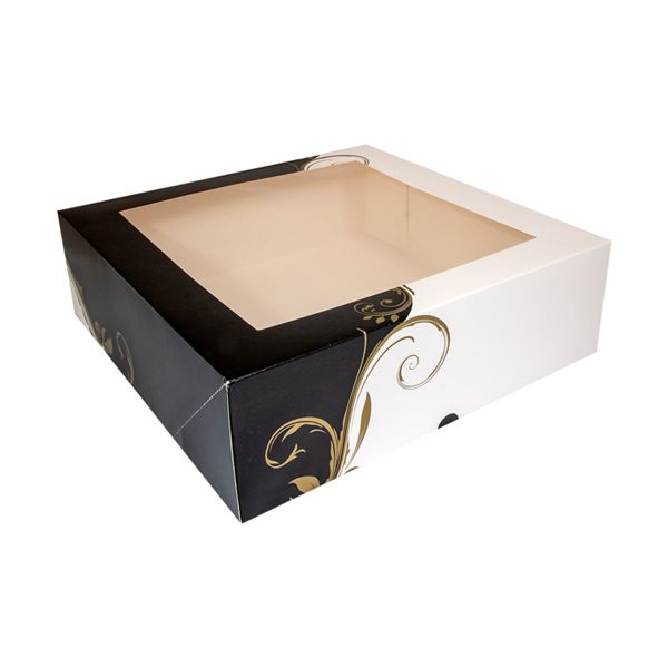 50 Boites patissières en carton blanc avec fenêtre impression passe-partout - BTPATCTFBC-GP02/PP_0