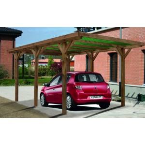 Abri carport bois 1 voiture - 3143-sans supports_0