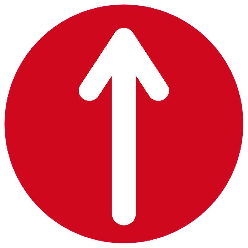 ADHÉSIFS DE SOL STOP COVID 19 - FLÈCHE DE CIRCULATION