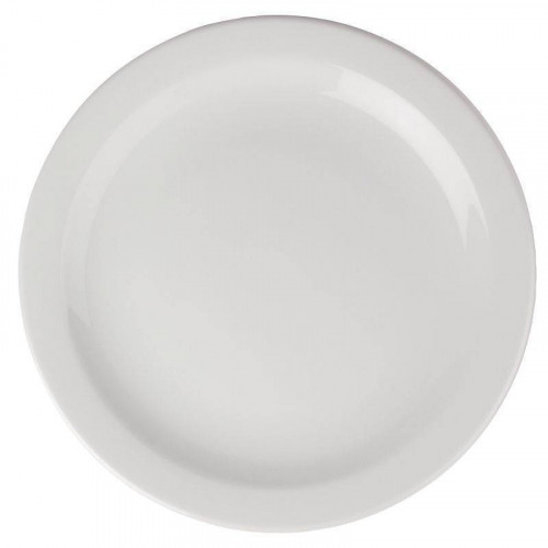 ASSIETTES À BORD ÉTROIT EN PORCELAINE ATHENA Ø 280 MM - LOT DE 6