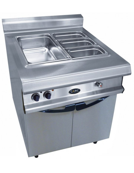 Bain-marie CAPIC GN 2/1 sur placard gamme CELTIC - W380835 - Inox 18/10 - Chauffage par résistances blindées_0