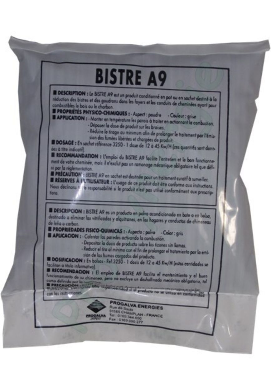 BISTRE A9 - SACHET RAMONAGE CHIMIQUE