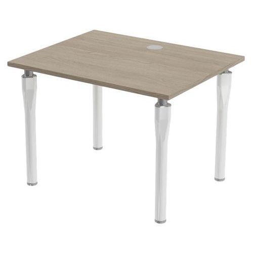 BUREAU NOGA 100 X 80 CM CHÊNE GRIS BLANC