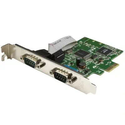 Carte PCI Express à  2 ports série DB9 RS232 - Adaptateur PCIe série avec UART 16C1050_0