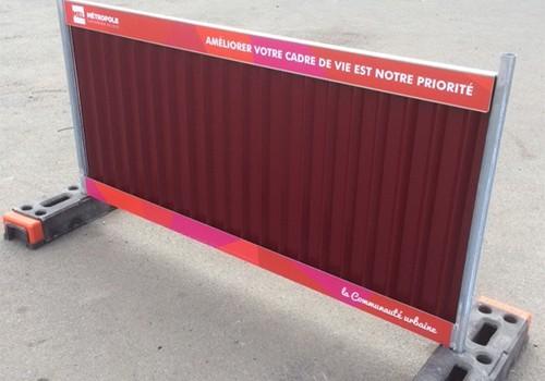 Clôture bardée MEL - 2m x 1m - pré-peinte ou acier galvanisé - Profil Box - sécurisée et renforcée_0