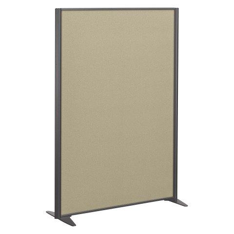 CLOISON B-ZEN DE SÉPARATION PLEINE TISSU TONAL CHAMPAGNE - H 180 X L 122 CM CADRE ANTHRACITE -SANS PIED