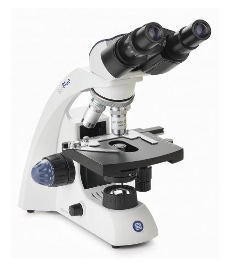 Microscope optique professionnel Euromex BioBlue - monoculaire, binoculaire ou avec caméra intégrée 3,2 MP CMOS - éclairage LED et objectifs semi-plans_0
