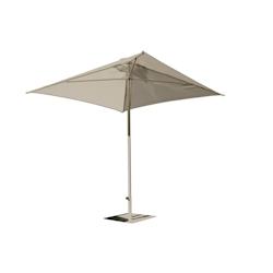 EZPELETA Parasol en aluminium laqué et toile Olefin taupe - EOLO - marron aluminium P-EOLO-PT-TAUPE_0