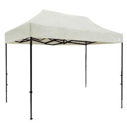 FRANCE BARNUMS - Tente pliante 3x4,5m - acier 30mm/polyester 320g - blanc - structure anticorrosion et bâche 100% étanche_0