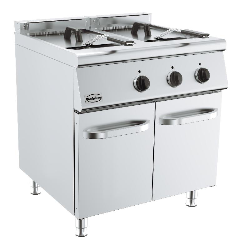 Friteuse professionnelle sur coffre a électrique 2x10l - P7178.0527_0