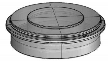 Fût annulaire en polyéthylène haute densité - H 150 PE/PC - grande ténacité avec nervures de renfort, Ø ext. 512 mm, charge 70 kg_0