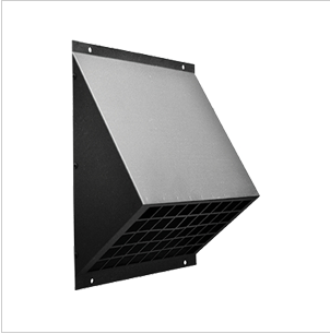 Grille de ventilation extérieure - inox RAL 9011MB Ø125 - résistante aux intempéries_0