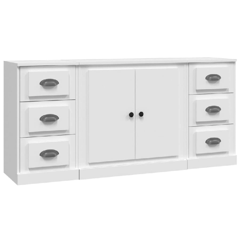 Helloshop26 - Buffet bahut commode armoire meuble de rangement organisateur cuisine salle de séjour salons 3 pcs bois d'ingénierie 02_0036998 - 3000_0