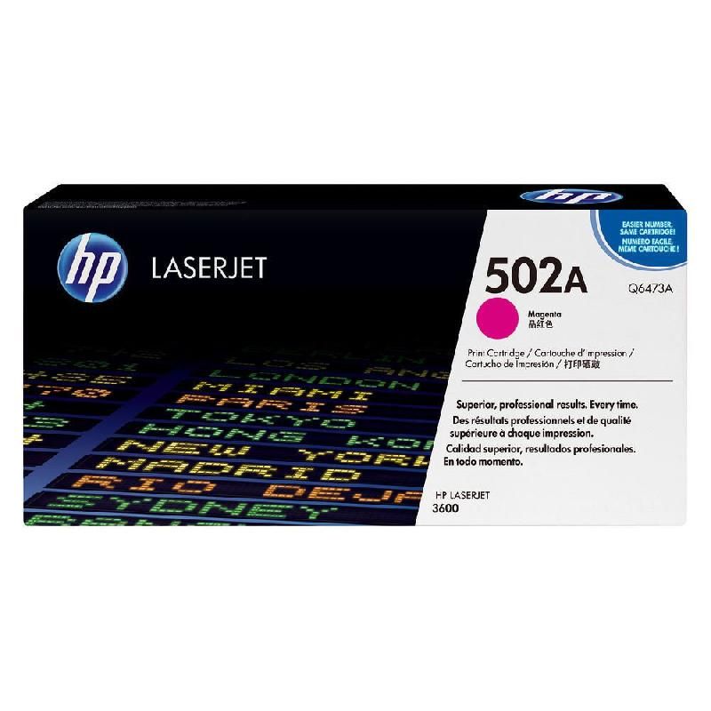 HEWLETT PACKARD TONER ORIGINAL 502A (Q6473A) - COULEUR: JAUNE