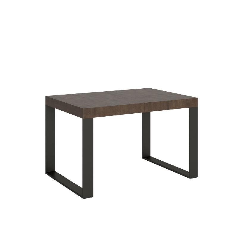 Itamoby Table extensible 90x140/244 cm Tecno Noce structure Anthracite - marron 8058994303852_0