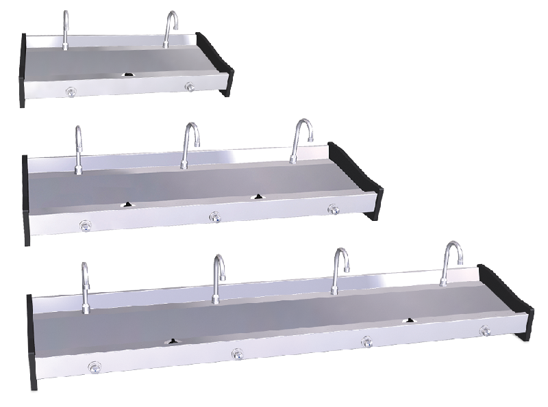 LAVE MAINS INOX MURAL COLLECTIF
