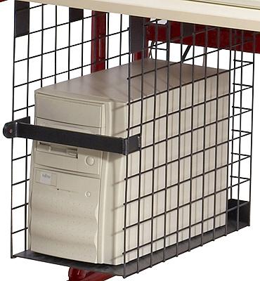 SUPPORT UNITÉ CENTRALE GRILLE POUR TABLE FOUGÈRES PROFONDEUR 60CM SANS FERMETURE - MANUTAN COLLECTIVITÉS