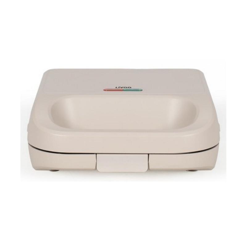 LIVOO Croque Gaufre Grill 750w Crème DOP256C - blanc 3523930110801_0
